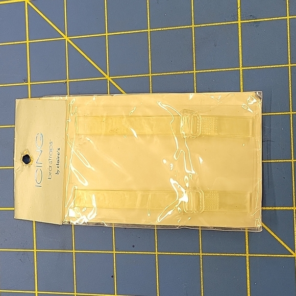 Icing Bra Straps 1 Pair Clear - Picture 1 of 3